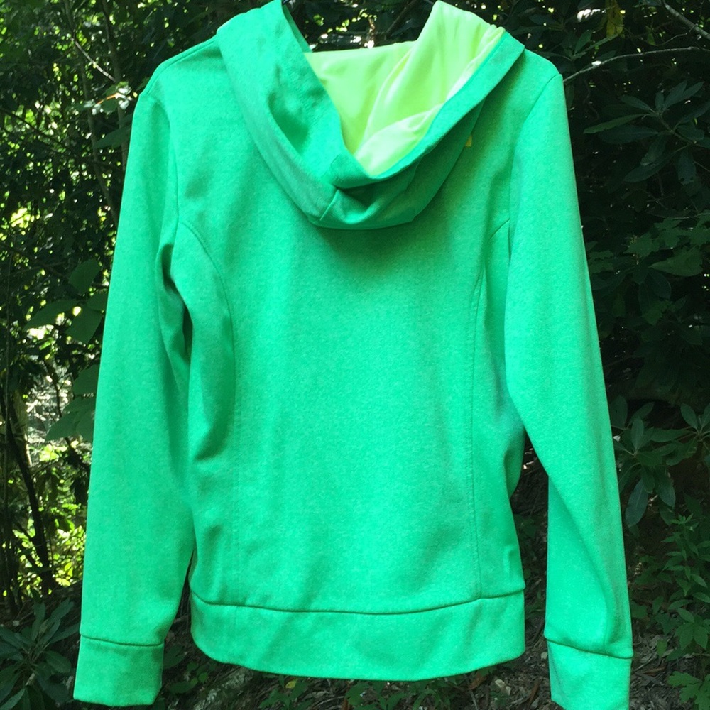 Like new condition, neon North Face hoodie - Picture 3 of 6